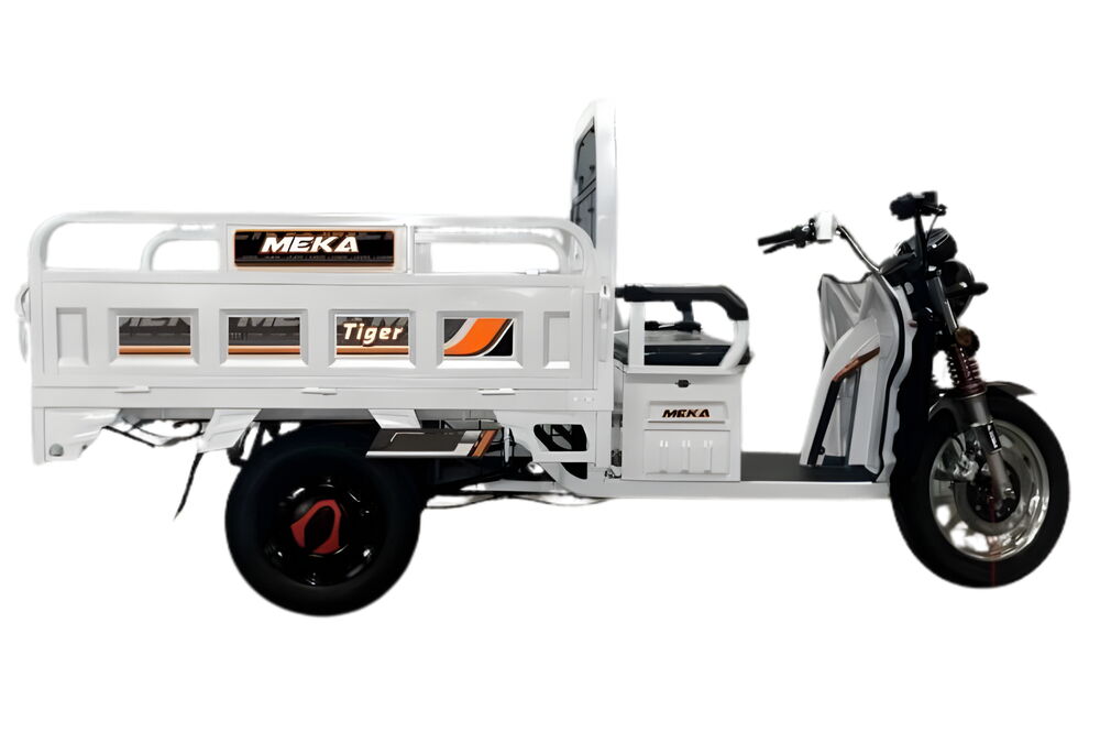 MEKA TİGER BEYAZ 3 TEKERLEKLİ KASALI ELEKTRİKLİ MOTOSİKLET