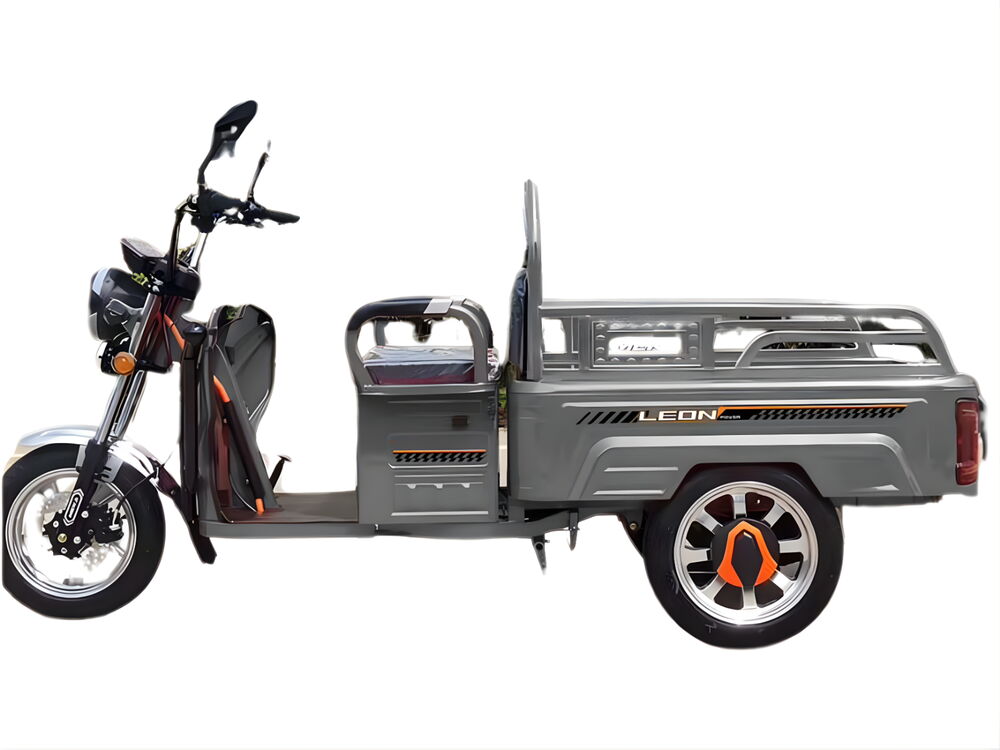 MEKA LEON 3 TEKERLEKLİ KASALI GRİ ELEKTRİKLİ MOTOSİKLET