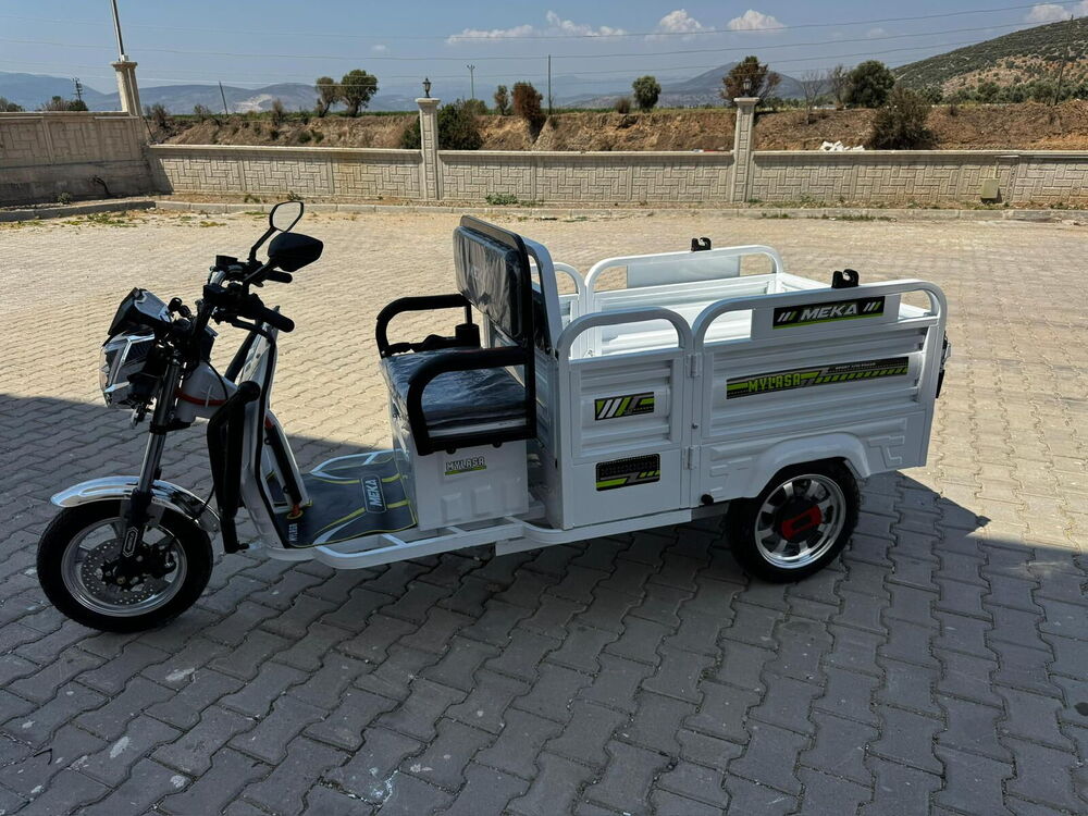 MEKA MYLASA 3 TEKERLEKLİ  BEYAZ ELEKTRİKLİ MOTOSİKLET
