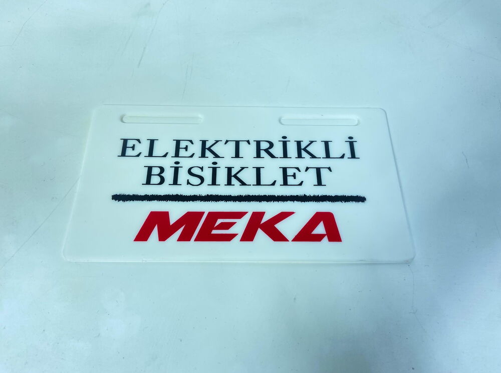 MEKA CHEF ARKA PLASTİK PLAKALIK (ÖN+ARKA)